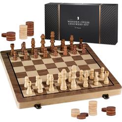 Craftsman Chess Set in 3.75 Tounament Chess Piece in Ebony Wood