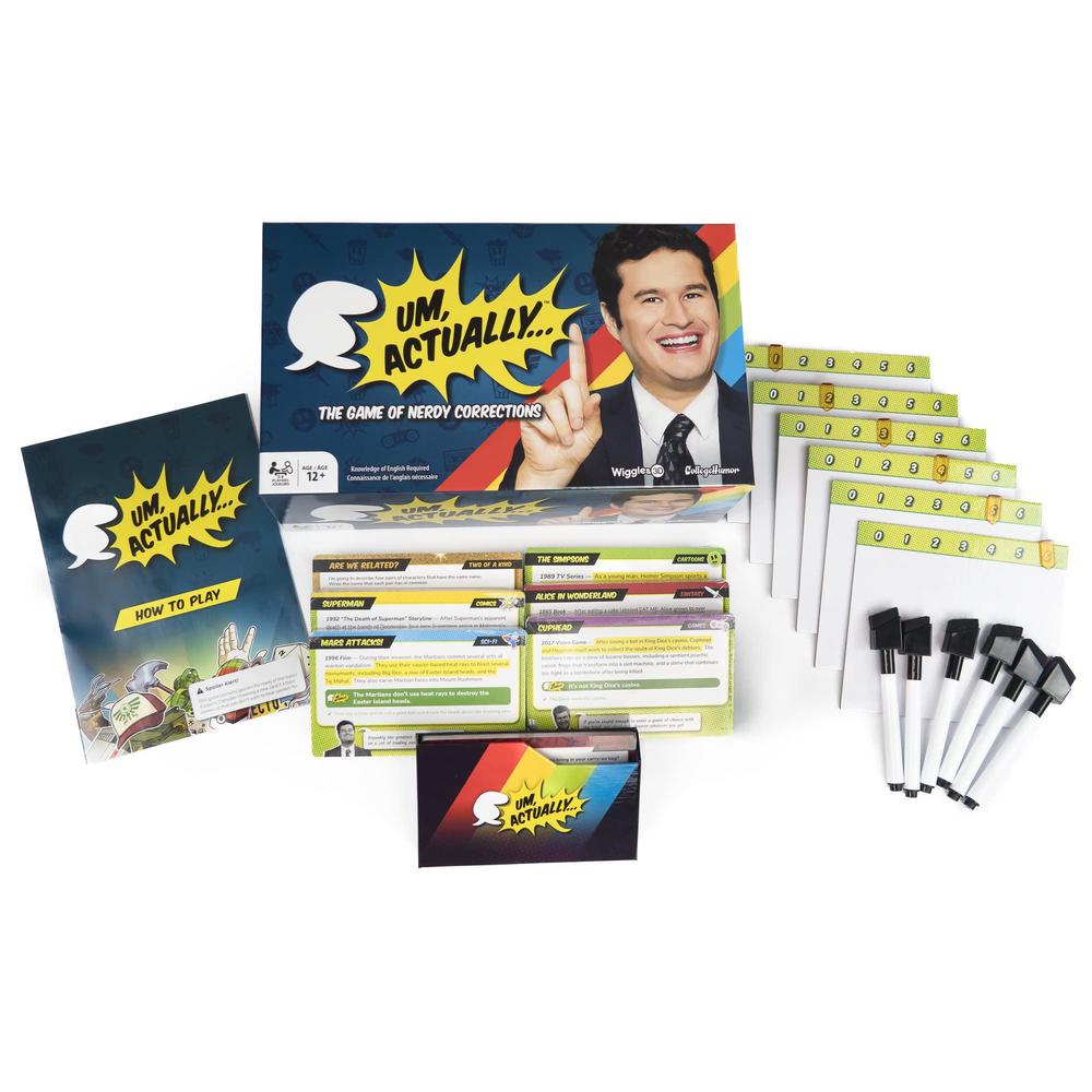 Wiggles 3D um, actually board game the nerdy trivia game based on the