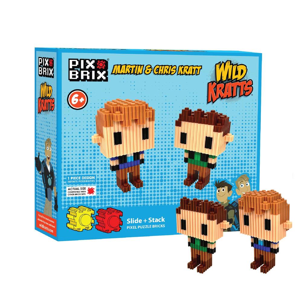 pix brix - wild kratts pixel art kit - kratt brothers figures, 329 ...
