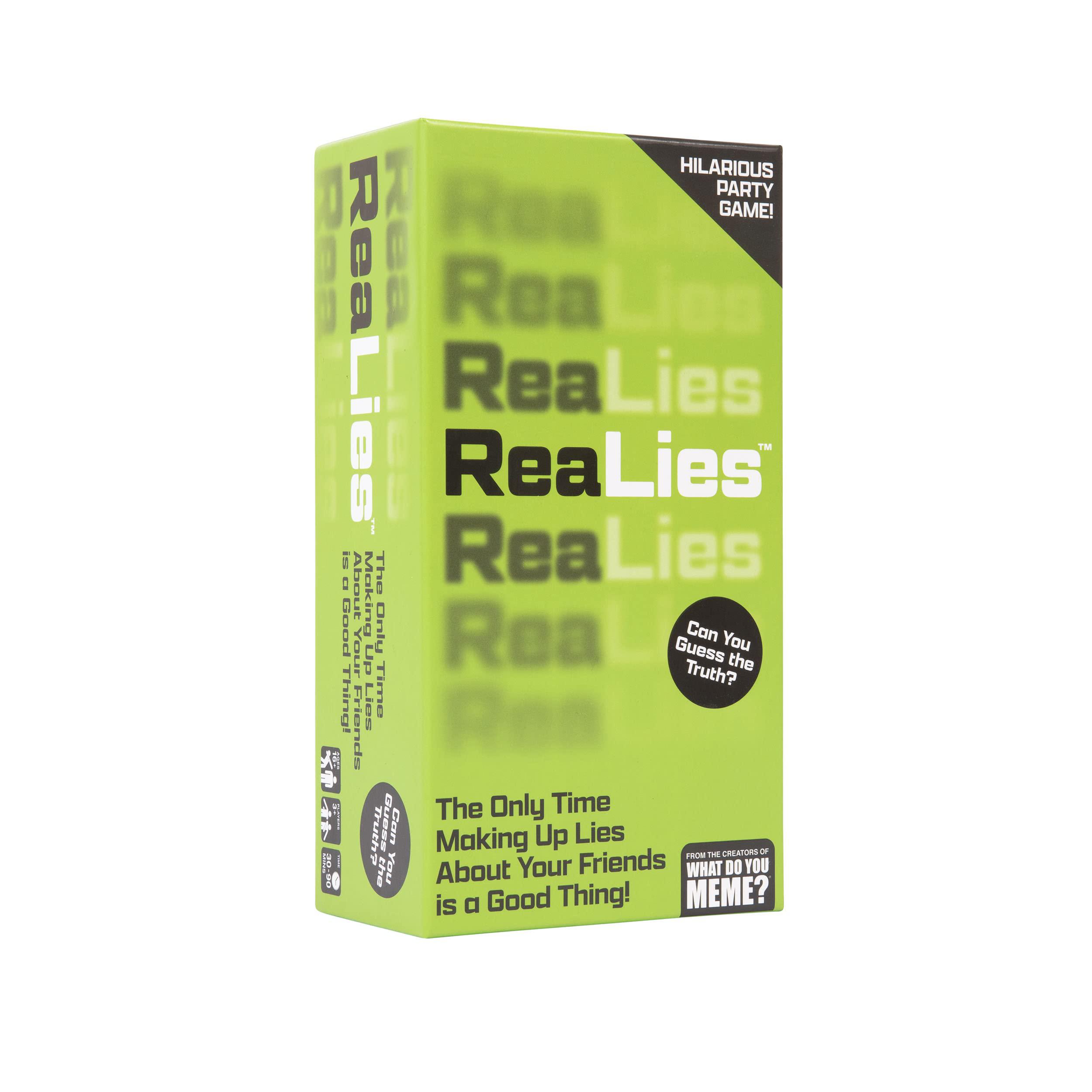 What Do You Meme? realies - the hilarious party game of truths and lies that tests how well you know your friends - by what do you meme?