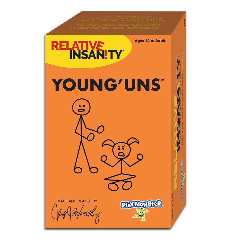PlayMonster relative insanity - young 'uns - laugh-out-loud party fun all about your family - ages 14+