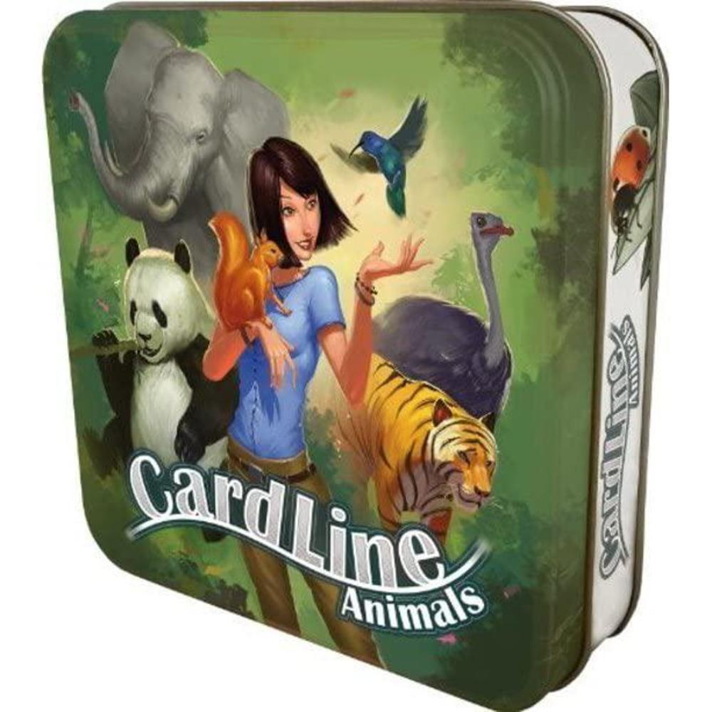 Monolith cardline animals card game | educational game | animal themed strategy game | fun family game for adults and kids | ages 7+ |