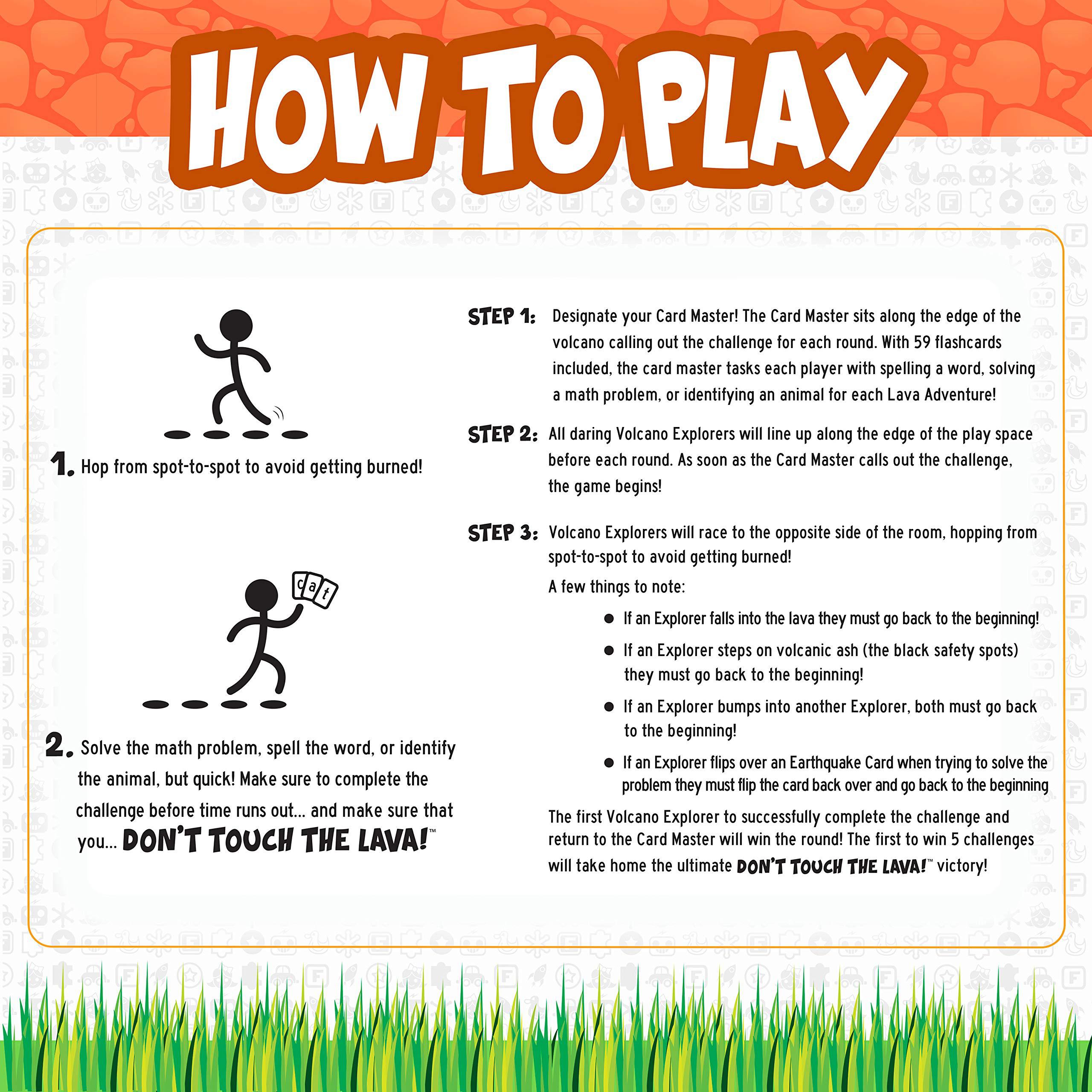 Franklin Sports franklin's don't touch the lava! game - educational interactive game for kids - indoor and outdoor play