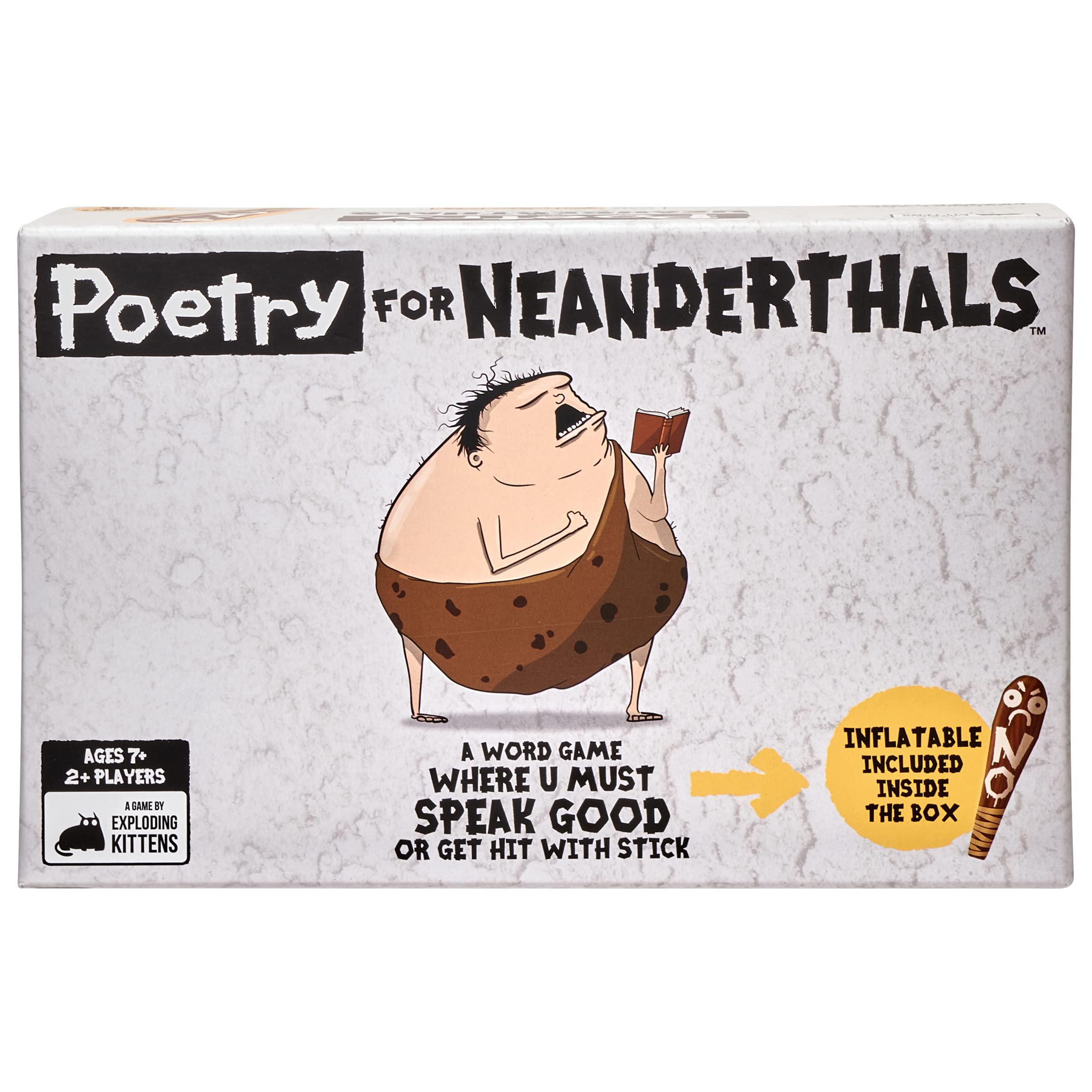 Exploding Kittens LLC poetry for neanderthals by exploding kittens llc - family card game for adults, teens & kids , white