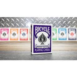 bicycle purple rider back playing card deck poker size