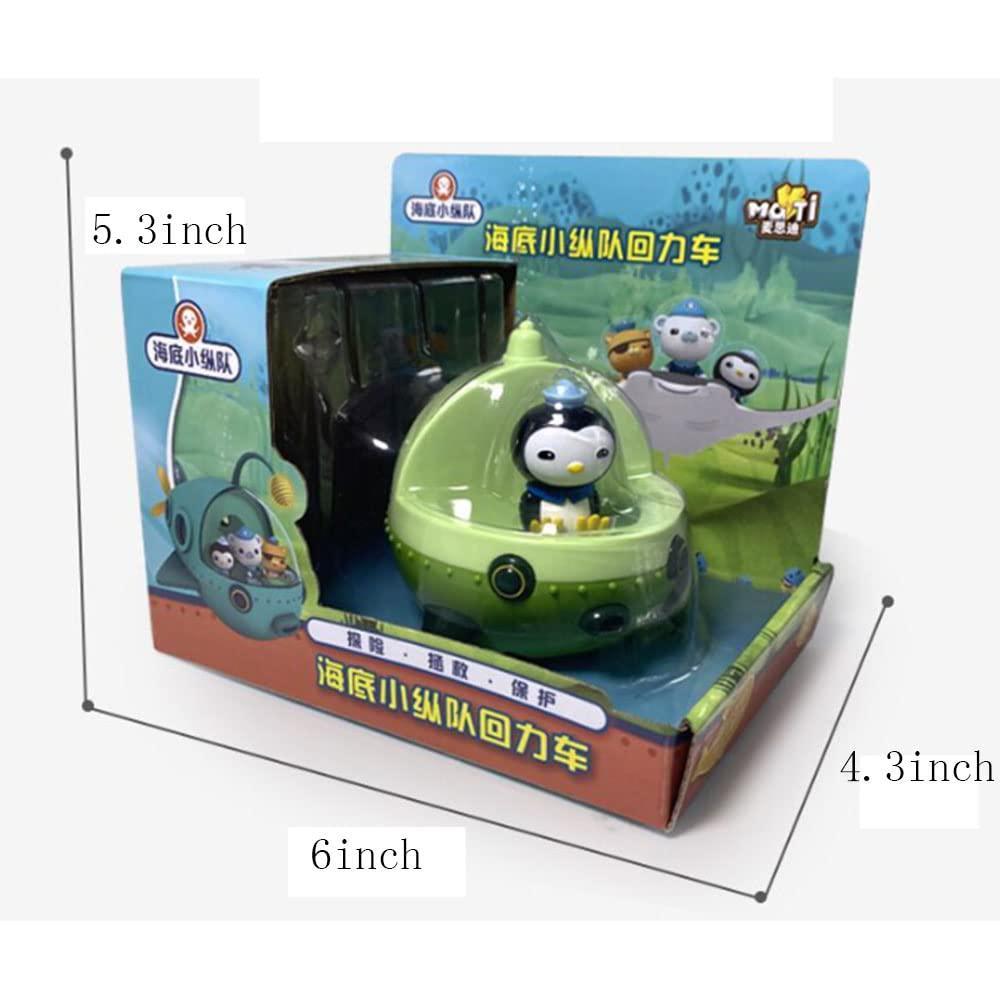 lbhtrr peso pull back toy octonauts pvc resure explore action figure birthday gift toy child gift(with gift box)