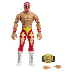wwe rey mysterio elite collection action figure, deluxe articulation & life-like detail with iconic accessories, 6-inch