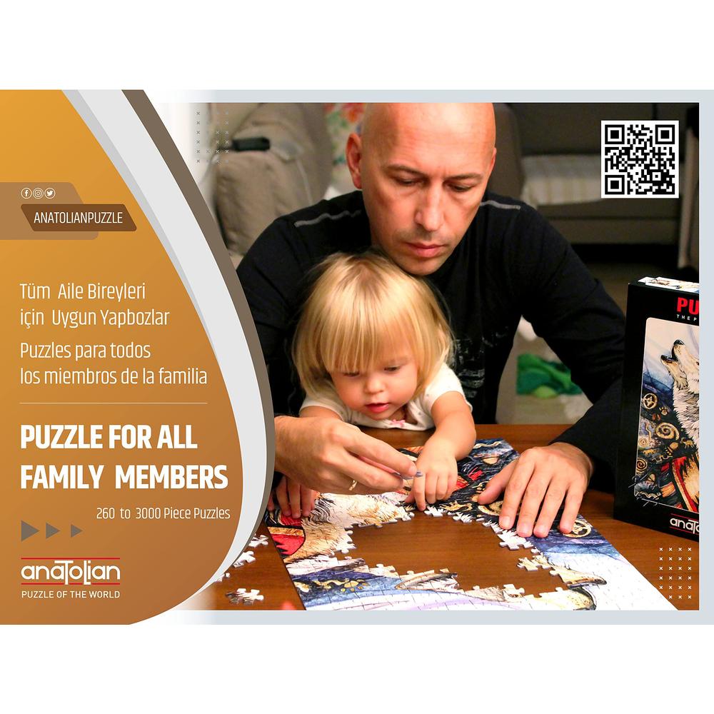 anatolian puzzle - rainbow panda - 1000 piece jigsaw puzzle #1099, multicolor
