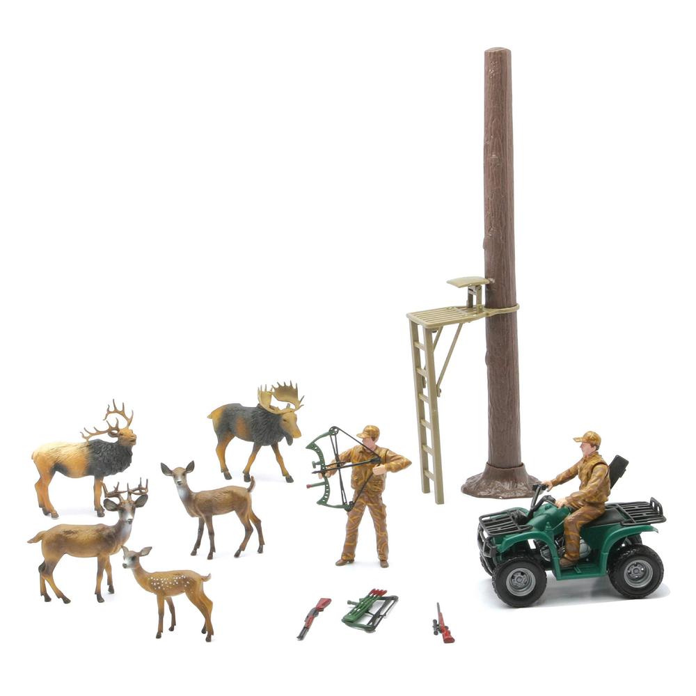 new-ray toys wild life hunter deer hunting play set