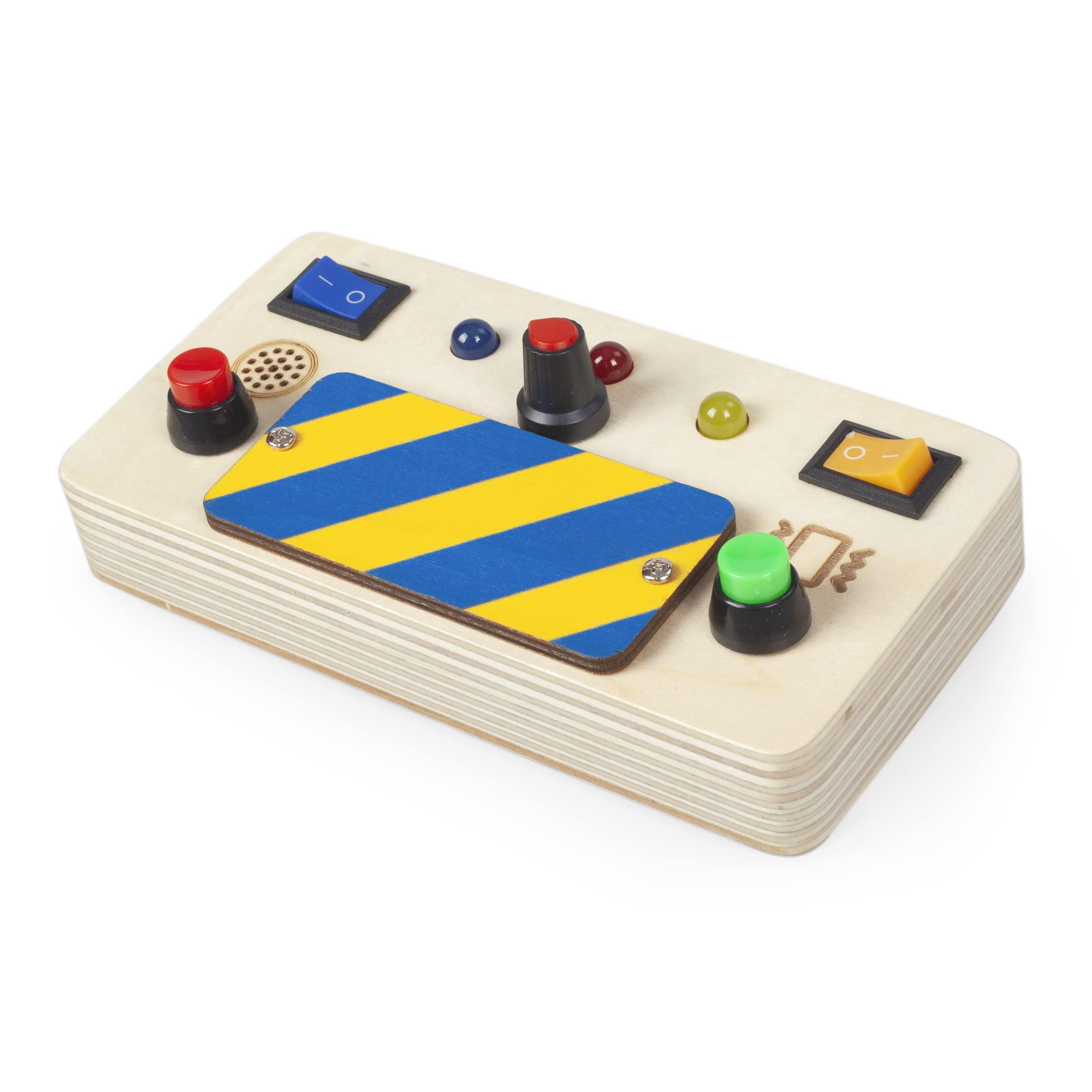 vet models montessori busy board light switch toy wooden sensory toys for toddlers activity board switch box spaceship contro