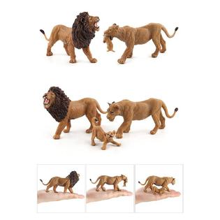 Warmtree warmtree simulated wild animals model realistic plastic animal  action figure for collection (lions family)