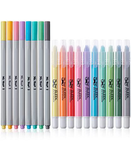Mr. Pen RNAB09CN17Q8C mr. pen- bible gel highlighters and fineliner pens no  bleed, pastel colors, 18 pcs, bible journaling kit, bible highlighters