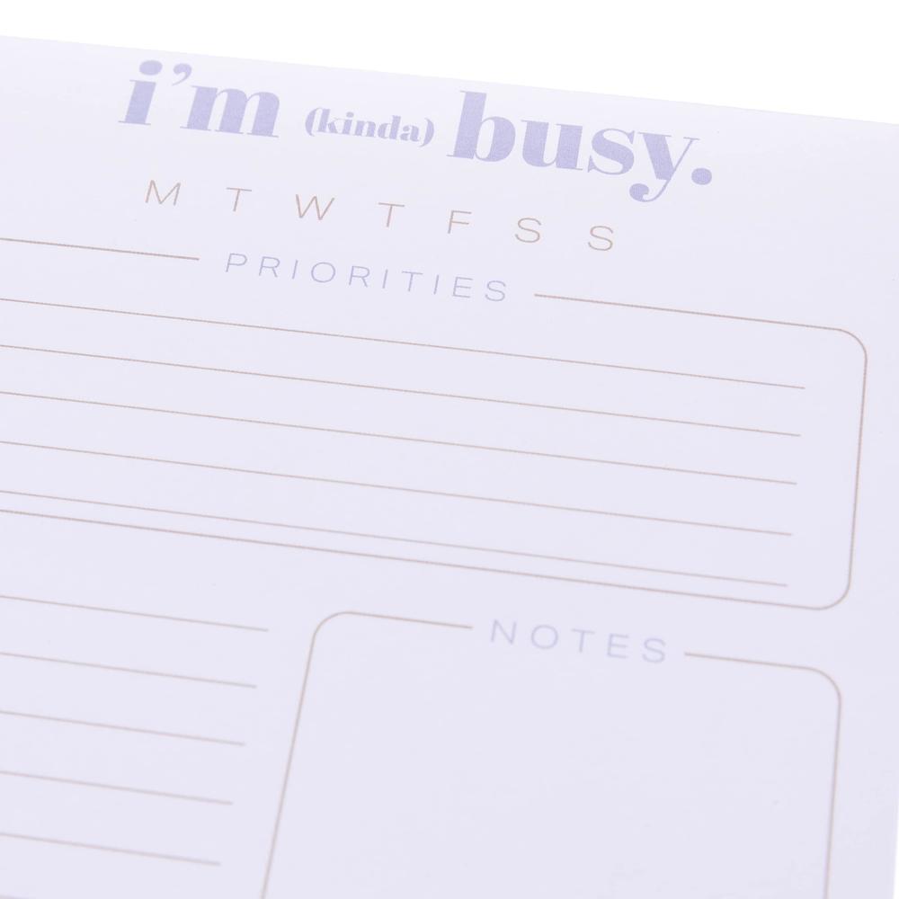 graphique im busy to-do list notepad | 150 tear-away sheets | task planner | daily organizer | memo writing pad | priority ch