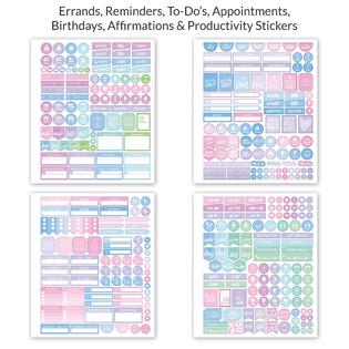 Clever Fox RNAB07HK9KDD6 planner stickers by clever fox - 1,500+  productivity, budget, fitness, mom, student, classic, number, holiday  stickers for yo