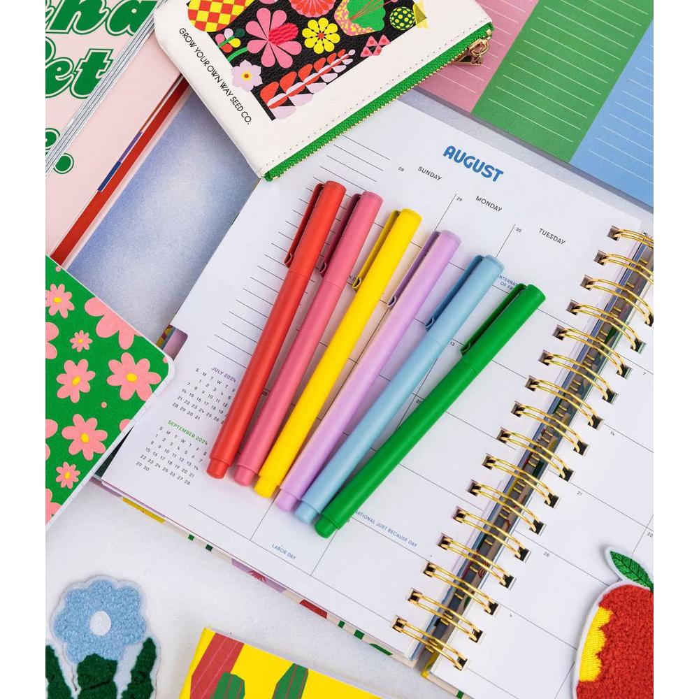 ban.do 8 count colored pens, fine tip pens with assorted ink colors ...