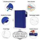 Feela RNAB098WTX7N6 15 pack pocket small notebooks bulk, feela mini cute  notepads hardcover college ruled lined journals with pen holder for scho