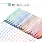 mr. pen- aesthetic highlighters, 16 pcs, chisel tip, morandi colors, no  bleed bible highlighter pastel, assorted colors, cute