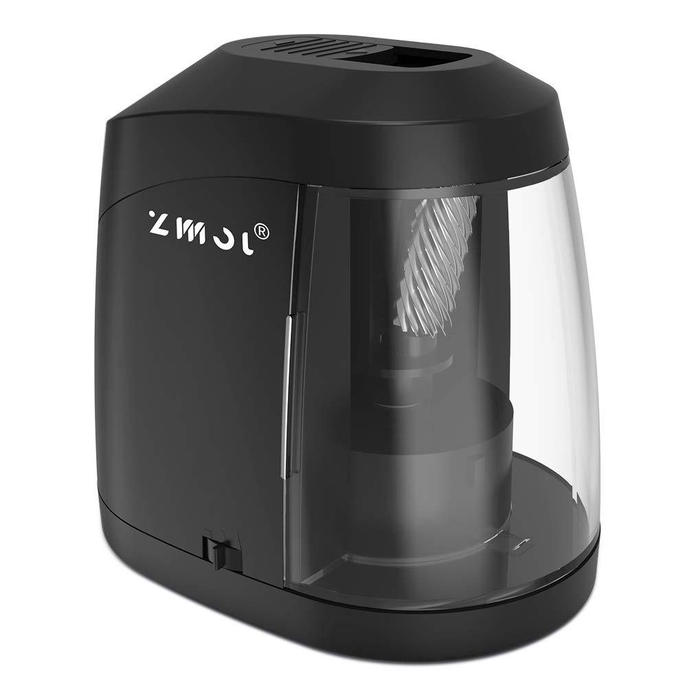 Zmol RNAB07RTXVCLP zmol electric pencil sharpeners battery operated, pencil  sharpener for colored pencils, auto stop for no.2/colored pencils(6