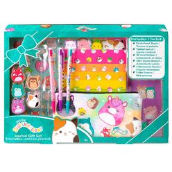 fashion angels squishmallows journal gift set - includes journal, pencil pouch, squishmallows stickers, erasers, and 3 mechan