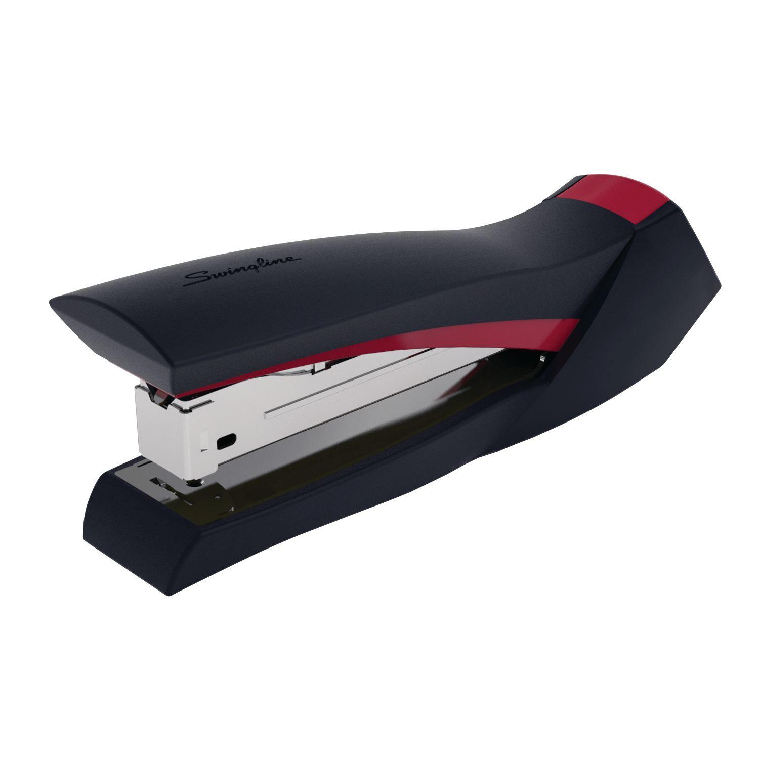 swingline stapler, smoothgrip, 20 sheet capacity, red (s7079411)