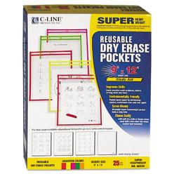 C-Line cli40820 - reusable dry erase pockets