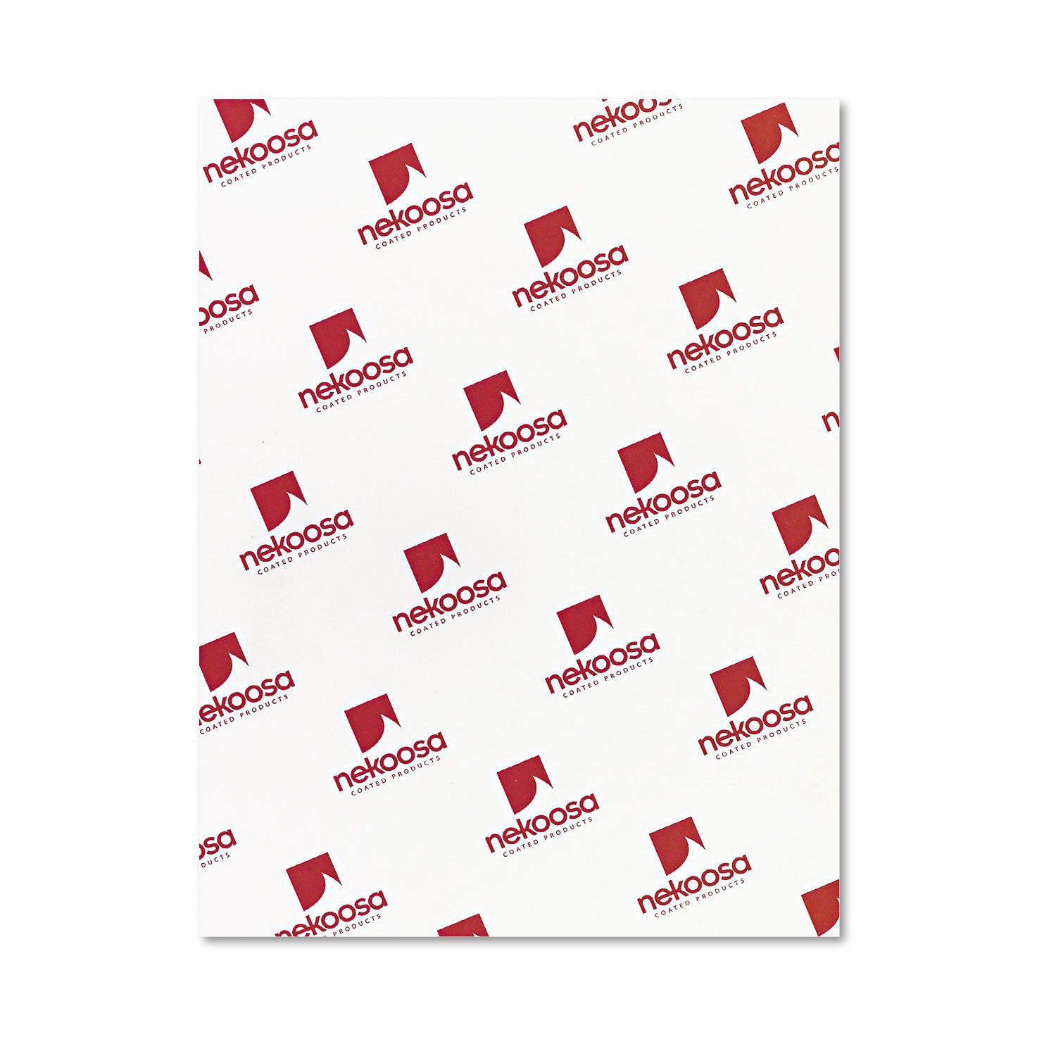 nekoosa 17393 fast pack digital carbonless paper, 8-1/2 x 11, white, 2500/carton