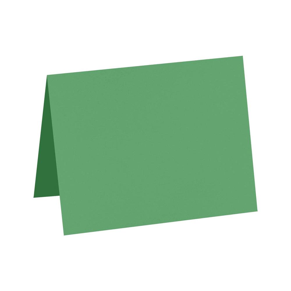 luxpaper a1 folded cards in 100lb. holiday green for crafts, cards, scrapbook, and office supplies, 50 pack, card size 3 1/2 