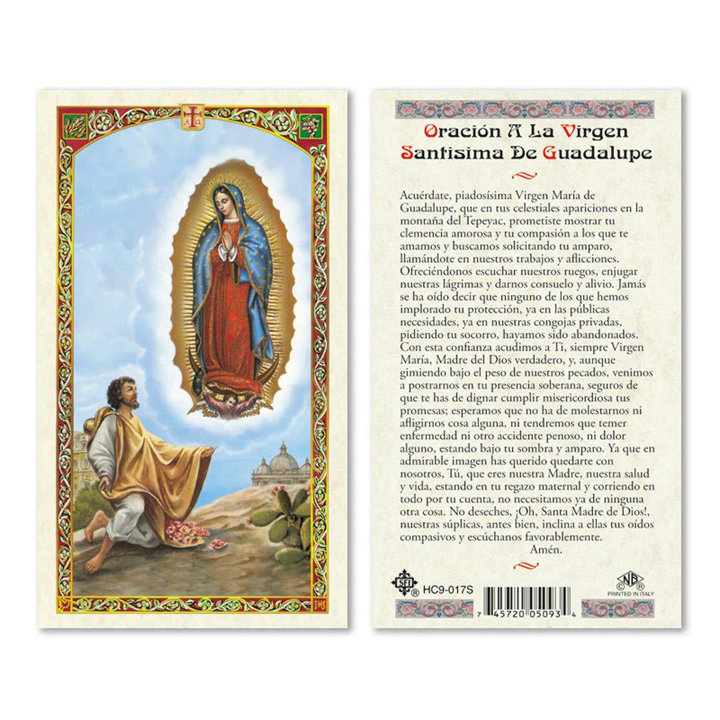 gigi\'s classy kids oracion a la virgen de guadalupe juan diego laminated prayer cards - pack of 25- espanol