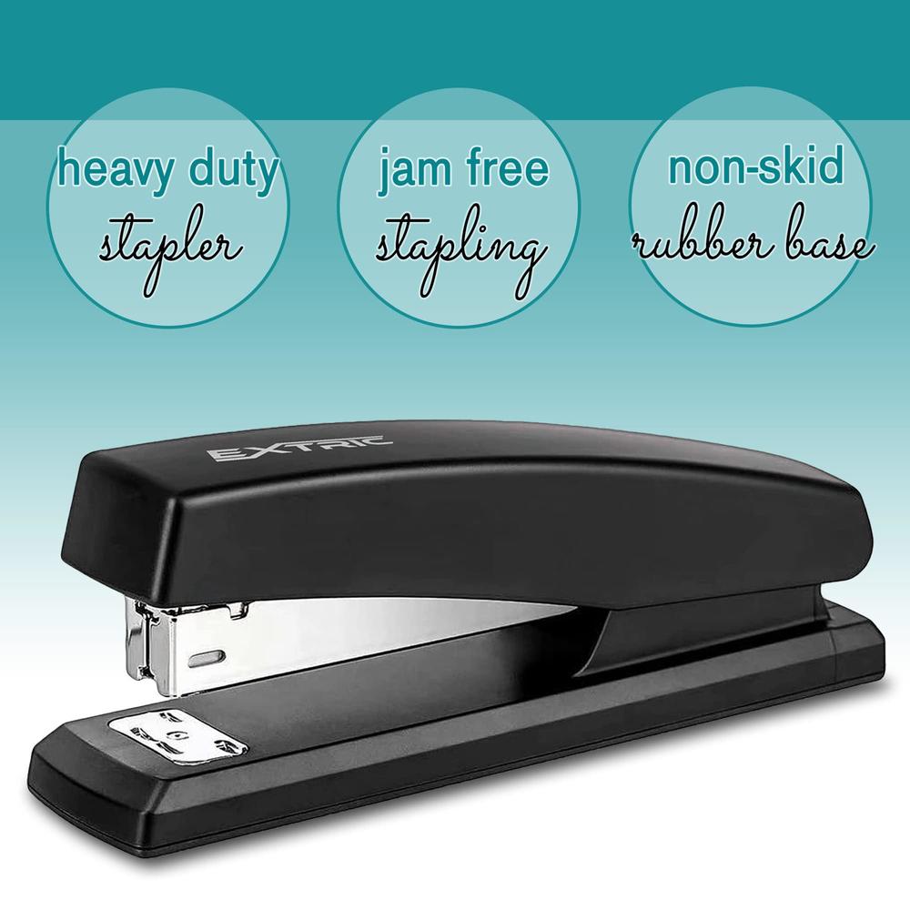 EXTRIc stapler value pack includes staplers for desk, 2 pack staples, 1 ...