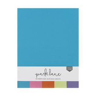 Park Lane RNAB0BYF9N988 cardstock 8.5 x 11 paper pack - assorted colored  scrapbook paper 65lb - double sided card stock for crafts, embossing, cardma