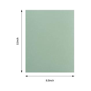 WISHOP RNAB0C4GJR8X5 20 sheets colored thick paper cardstock blank for diy  crafts cards making, invitations, scrapbook supplies (sage green, 8.5 x