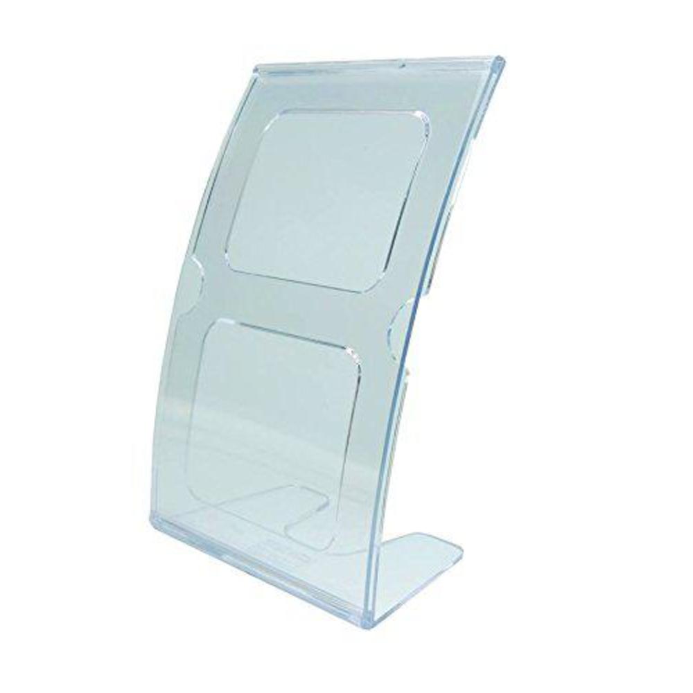 sourceone high impact clear curved sign holder 4 x 6 inch