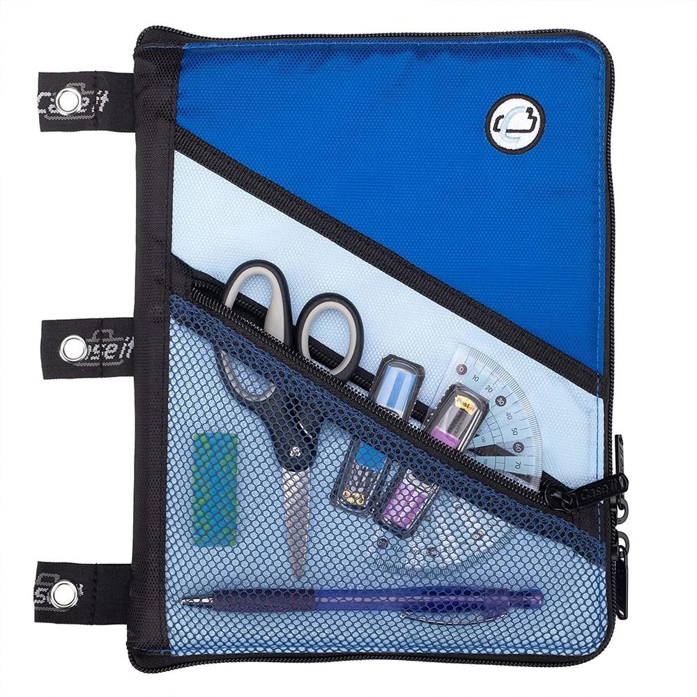 case it tablet binder accessory, padded tablet with 3 steel grommets, fits any standard 3 ring letter size binder,mesh pocket