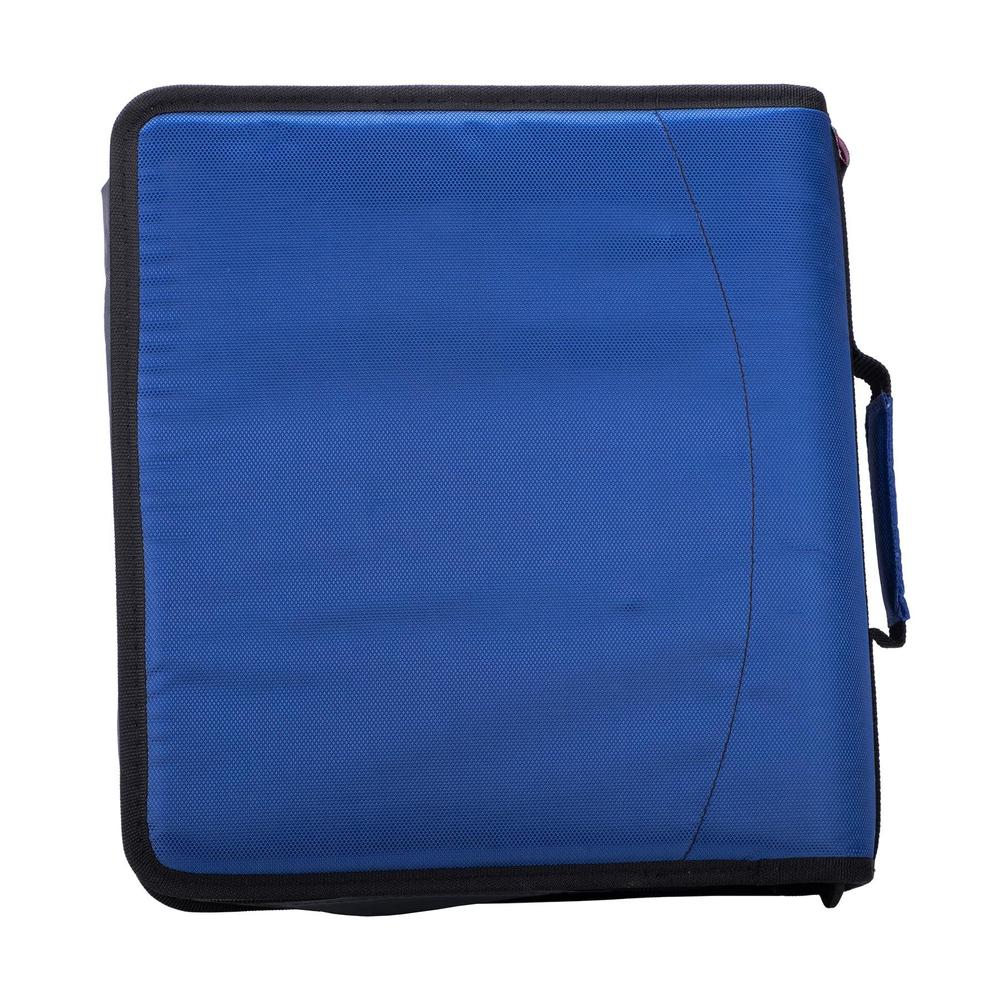 Case It case-it the dual 2-in-1 zipper binder - two 1.5 inch d-rings - includes pencil pouch - multiple pockets - 600 sheet capacity 