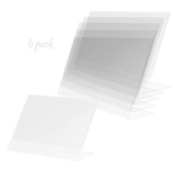 ry display 6 pack clear acrylic 8.5 x 11 inches acrylic slant back sign holder ,picture frames,desktop document acrylic holde