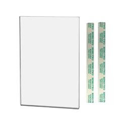 marketing holders sign holder 4" w x 6" h wall mount with double sided tape top or side load small ad frame clear acrylic dis