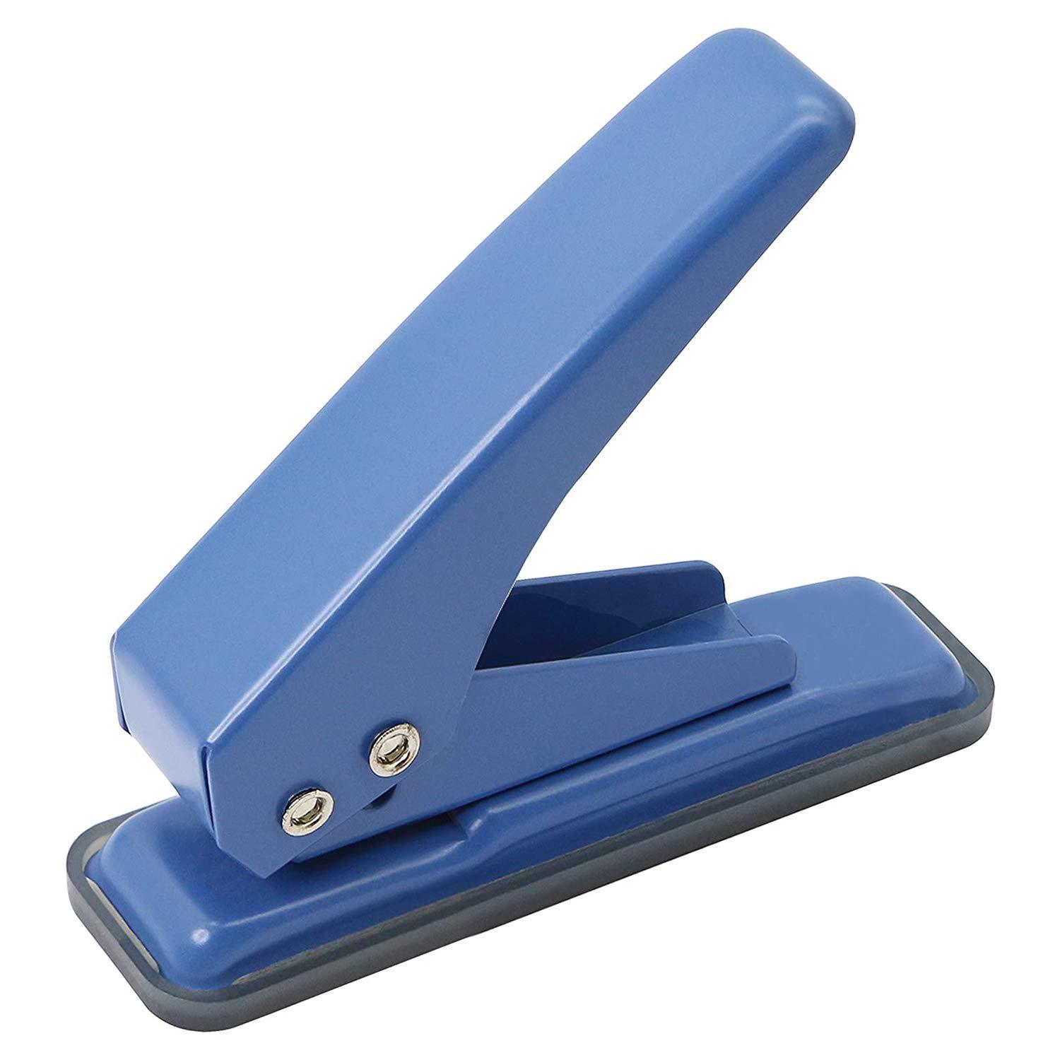 Hutou RNAB08FY9XH44 single handheld 1/4 inches hole punch, 20 sheet puncher  heavy duty paper hole punch capacity metal hole puncher with skid-res