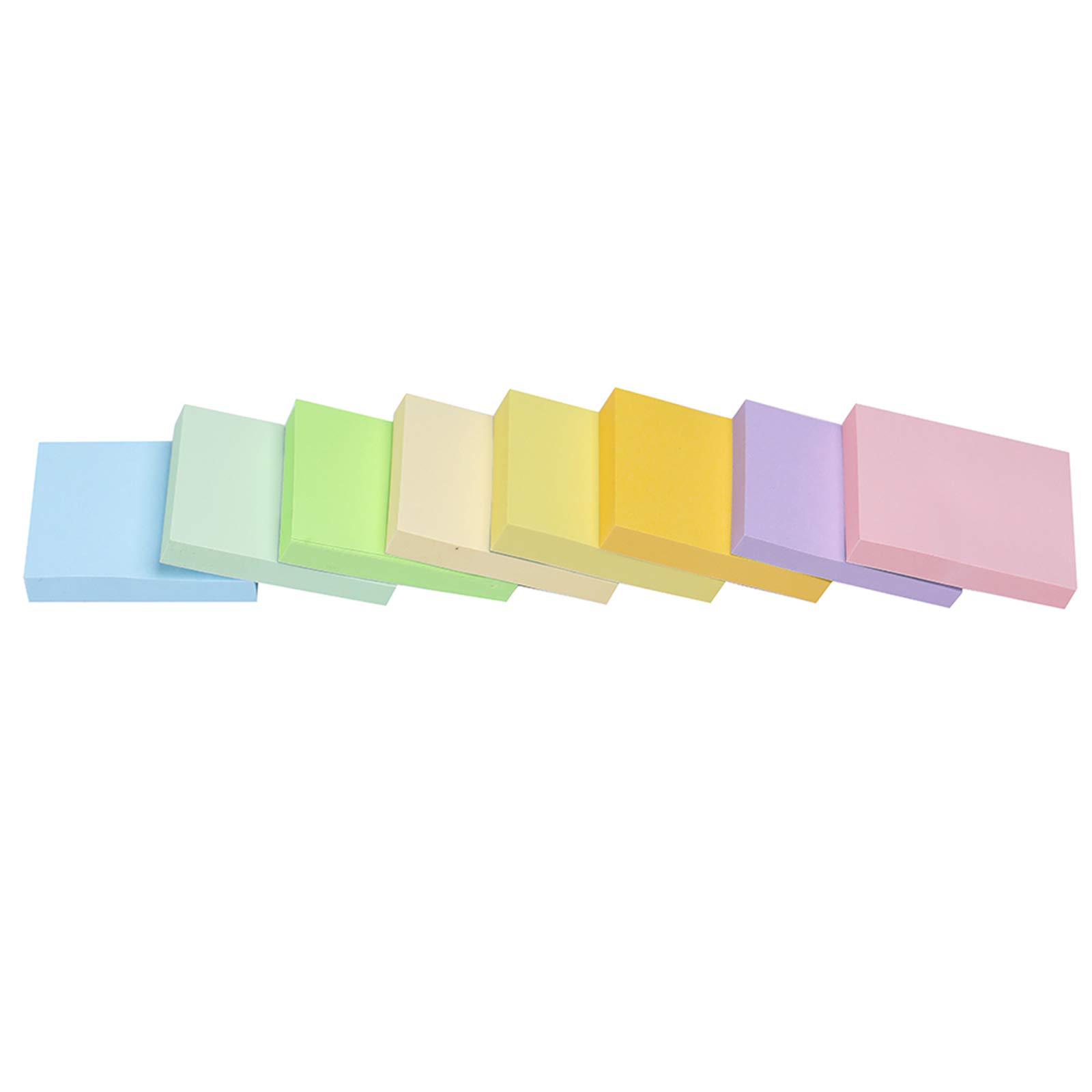 Vanpad sticky notes 1.5x2 inches, light colors self-stick pads, 24 pack, 75 sheets/pad