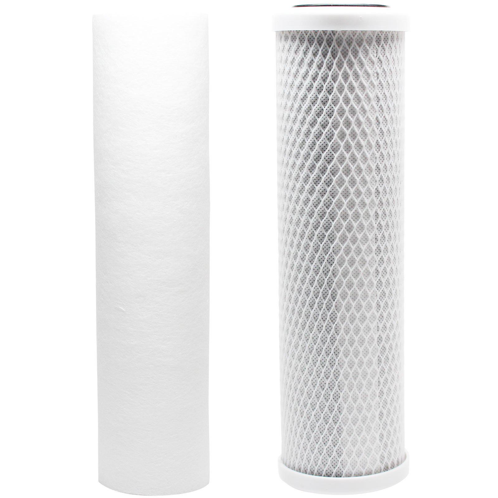 Denali Pure replacement filter kit compatible with omnifilter ot32 ro system - includes carbon block filter & pp sediment filter - denali