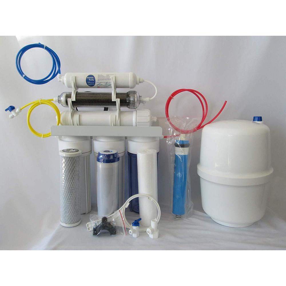 Oceanic Water Systems dual outlet: 75 gpd home reverse osmosis drinking water filtration + ro/di aquarium filter system