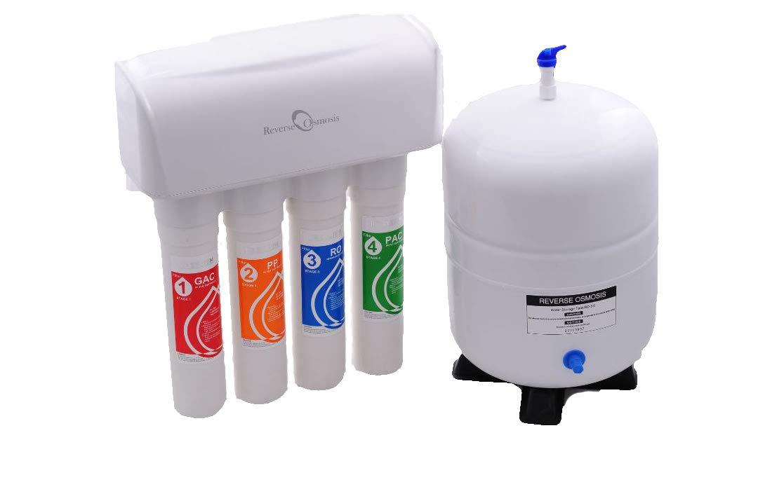 rein 4 stage quick change reverse osmosis drinking water filtration system