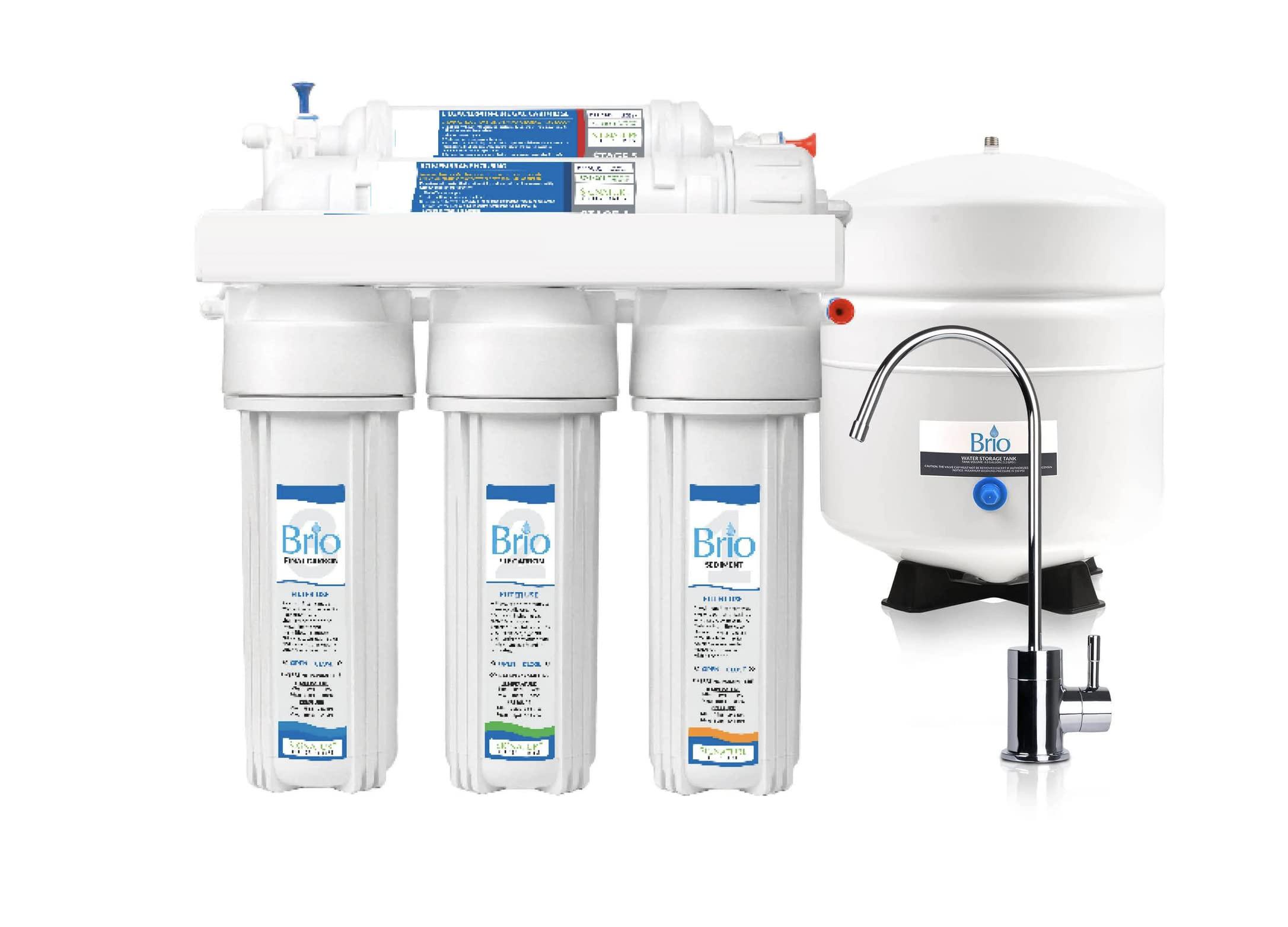 premier water reverse osmosis water filtration system - 150 gpd, 5 stage ro water purifier with faucet and tank - under sink 