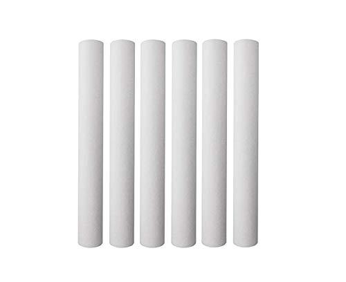 ipw industries inc. compatible for p5-20 5 micron 20 x 2.5 inch whole house sediment water filter 6 pack