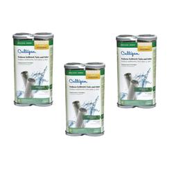culligan scwh-5 whole house advanced water filter, 15,000 gallons, sold as 3 pack, 6 filters total