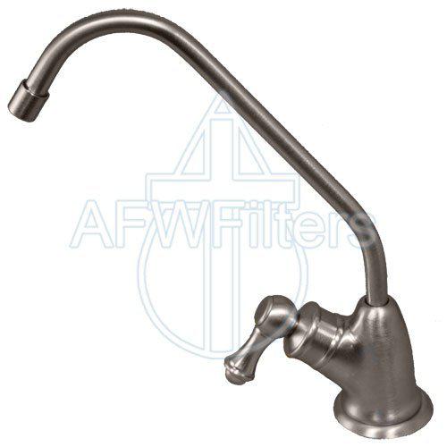 Abundant Flow Water Systems euro-style non air-gap faucet for water filters and ro systems (brushed stainless steel)