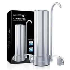 waterdrop countertop filter system, 5-stage stainless steel countertop filter, 8000 gallons faucet water filter, reduces heav