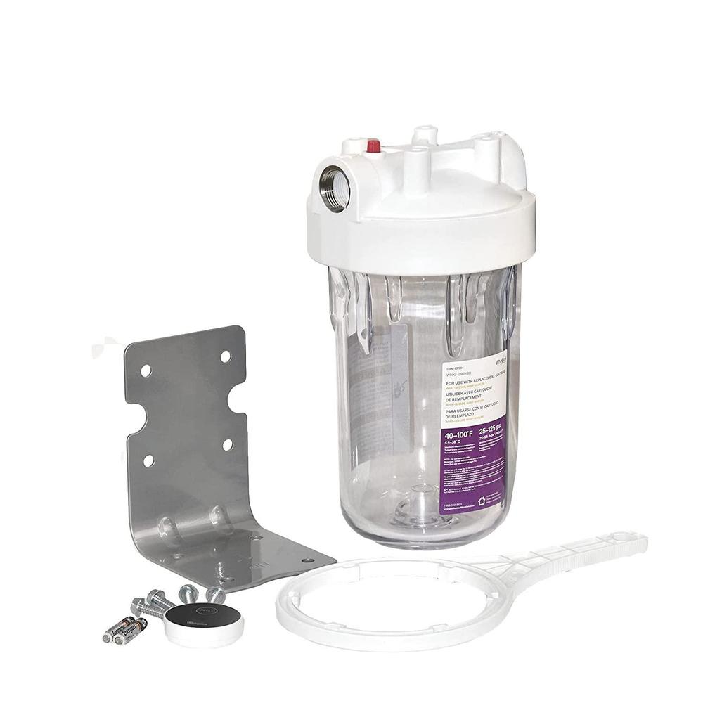 whirlpool large capacity whole house filtration system | whkf-dwhbb-timer, installation kit & reminder included | reduces sed