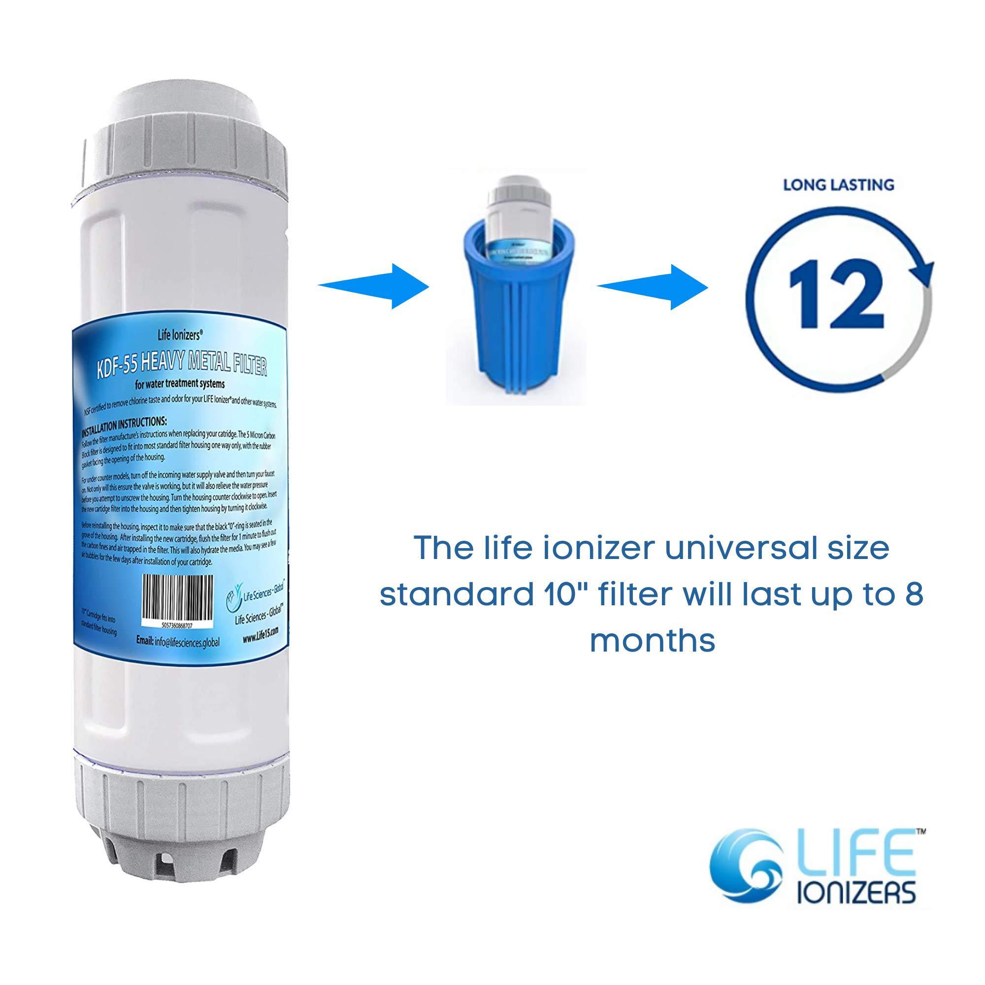 life ionizer | heavy metal removal kdf-55 pre-filter