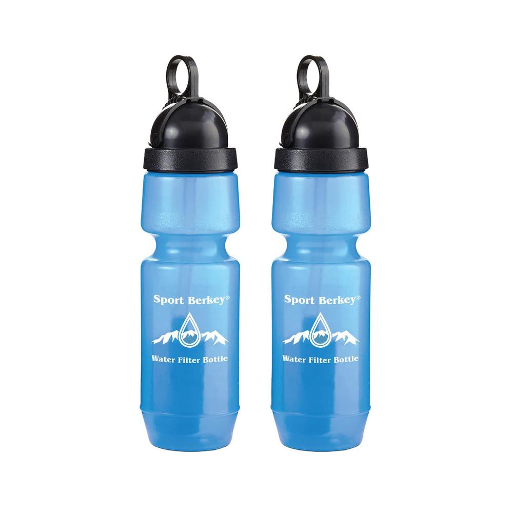 Berkey filters 2-pack of sport berkey water filter bottles ideal for everyday use on the go-driving, sports, exercise, travel, home, work, s