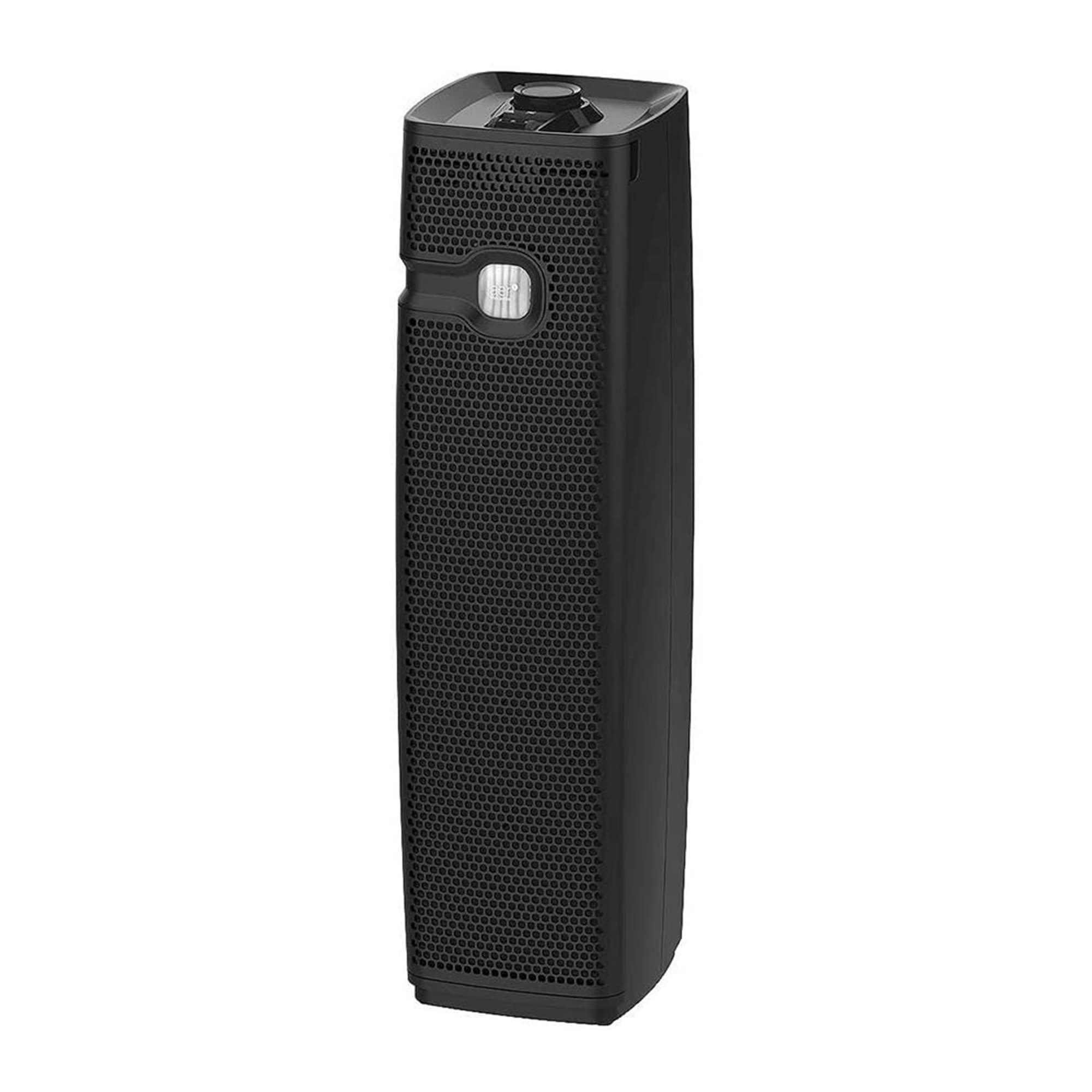 holmes hap9425b aer1 tower slim hepa air purifier with ionizer and visipure filter window and filter life indicator dial for 